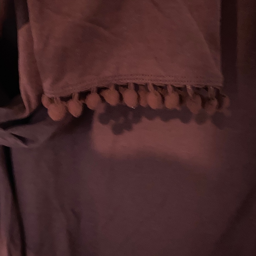 Johnny Was Burgundy Long Sleeve Blouse - Picture 3 of 3